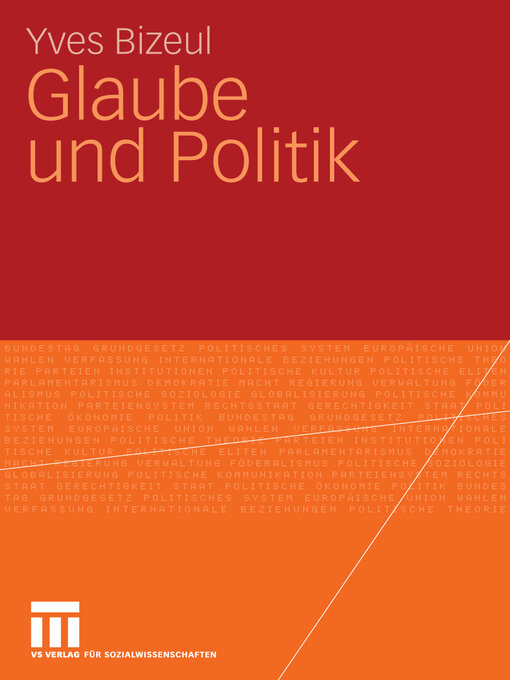 Title details for Glaube und Politik by Yves Bizeul - Available